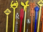 Vintage  lot Of 42 mixed Swizzle Sticks Plastic Bar Ware Drink Cocktail Stirrers