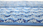 Pack Of 2 Rubbermaid Hygen Microfiber 18  Damp Room Mop Pads Q410 Blue Color
