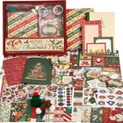Christmas Scrapbooking Supplies Kit  Aesthetic New Year Festival Scrapbook Ki   