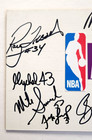 1987-88 La Lakers Team Signed Poster 8 Autographs Magic Johnson Nba Champions