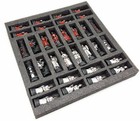 Medieval Times Crusades Maltese Armored Knight Red  White Chess Men Set No Board