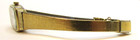 Good Vintage Pulsar Gold Tone Square Dial Women s Wrist Watch Bracelet Band