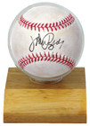 Ultra Pro Light Wood Base Baseball Display New Ball Holder Stand Acrylic Case
