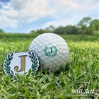 Ball Tatt - J Initial Golf Ball Stamp Self-inking With Matching Ball Marker