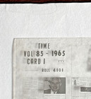 Vintage Time Magazine 1969 Micro Film Annual Set Microfiche January Vol 85