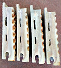 4 Vintage Radiant Ceramic Warmack Heater Grate Insert Bricks Decorative Art  Vg