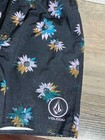 Big Boys Volcom Black Floral Manic True To This Swim Trunks Shorts Boardshorts