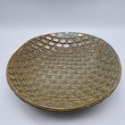 Vintage Virginia Pottery Bubble Dotted Bowl Trinket Dish Glazed Hand Made Signed