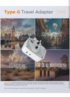 2 Pack - Tessan Us To Europe Plug Adapter 4 Outlets 3 Usb Charger 