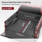 Tri-fold 6ft Soft Truck Tonneau Cover Bed For 2005-2015 Toyota Tacoma W lamp