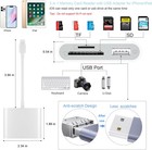Sd Card Reader For Iphone  Memory White  sd tf usb Lightning  