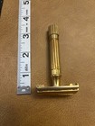 Vintage Gillette Gold Ball End Tech Safety Razor In 1940s Aristocrat Case