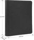 Toploader Binder Toploader Hard Cases 4-pocket Pages Sleeves Hold Up 128 Cards