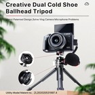 Ulanzi U-vlog Lite Mini Tripod With 360   Ball Head   Cold Shoe Selfie Stick Tab