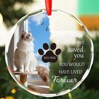 Personalized Dog Memorial Ornament     Pet Loss Photo Keepsake For Christmas