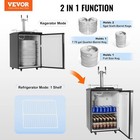 Vevor Beer Kegerator  Dual Tap Draft Beer Dispenser  Full Size Keg Refrigerator