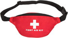 2pcs First Aid Fanny Pack First Aid Bag Red Travel Rescue Pouch Empty First