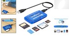 Compact Usb 2 0 Card Reader With High-speed Transfer - Ideal For Office   Travel