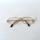 Cartier Vintage Decor C Gold Plated 22k Hinged Eyeglass Frame     1990s