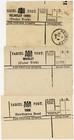 Gb C1890-1910 York Parcel Post Labels Whixley   Huntington Rd   Helmsley