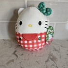 Squishmallows Hello Kitty Christmas Holiday Rare Soft Plush Toy 7  Nwt