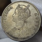 British India Victoria Silver Rupee 1862 Lustrous Uncleaned Sa1093