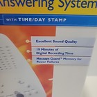 At t Digital Answering Machine System Model 1718 Time   Day Stamp White Vintage