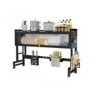 Over The Sink Dish Drying Rack 3 Tier Large Dish Rack Metal For Kitchen W  Lid