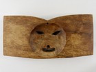 Carved Wooden M  ori Style Tribal Mask Wall Art Cultural Decor Abstract Face