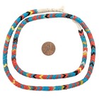 Assorted Vintage Glass Snake Beads 6mm Ivory Coast African Multicolor Handmade