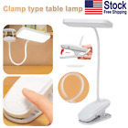 Led Reading Book Light W clip Flexible Usb Rechargeable Bed Travel Desk Laptop 