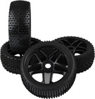 4pcs Rc Car Tires Rc 1 8 Off-road Car Buggy Rubber Tyre Tires   Wheel Rim 17mm H