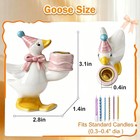 Fieploom Silly Goose Cake Candle Holder Mini 3 1 Tall Hand Painted Ceramic