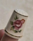 Vntg Lot 57 Thimbles Novelty  Silver China Gold Tone Enamel Wood 2 Wooden Cases 