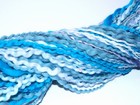 Turquoise   Blue   Beaded Handspun Art Yarn   Beads   Sequins   Merino Wool