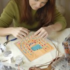 Bamboo Bead Board For Jewelry Making - Necklace And Bracelet Beading Board -    