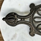 Vintage Antique Heavy Cast Iron Metal Footed Trivet Unusual Turtle Shape