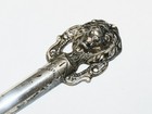Beautiful Rare Adolf Meyer Lion s Head Silver Mezuzah Late 19th Century Germany