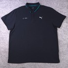 Puma Amg Petronas Shirt Mens Xxl Motorsport F1 Formula 1 Mercedes Polo Black