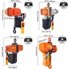 Uimoso Electric Chain Hoist Three Phase Crane Hoist 4400 1100 2200 330 Lbs Load