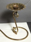 Vintage Brass Bloom Candleholder Candelabra Regency Style Holds 2 Taper Candles