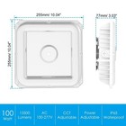 4pack-100w 4500k 5000k 5700k Led Canopy Gas Station Light Fixture Garage Etl dlc