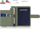Premium Leather Passport Holder Rfid Blocking Travel Wallet Case