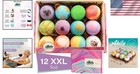 Organic Bath Bombs Gift Set - 12 Xxl Relaxing Aromatherapy