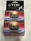 New Sealed 4 Pack Tdk 120mp 8mm 120 Minute Premium Camcorder Video Tape