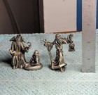 Gallo Pewter Wizard Teacher Apprentice 1986   Sage Guide With Lantern Of Wisdom