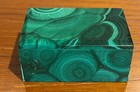 Vintage Malachite Trinket Or Jewelery Box