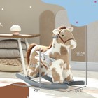Qaba Rocking Horse  Kids Plush Animal Rocker With Realistic Neigh