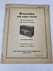 1950s Firestone Air Chief Radio Car Supreme Model Service Vintage Manual