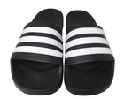 Adidas Men s Adilette Cloudfoam Comfort Slide Sandals Black white Size 12 200t